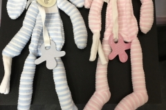 doudou lapin bicolore